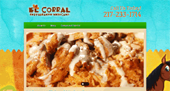 Desktop Screenshot of elcorralmexicanrestaurant.net